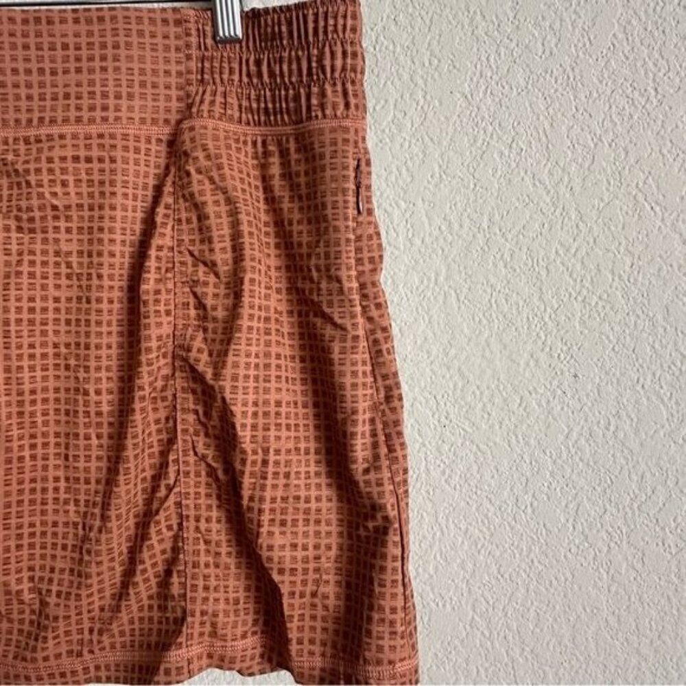 Prana Railay Skort in Terra Gingham Print WOMEN'S XL - Picture 5 of 10